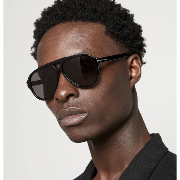 NEW Gucci Sunglasses GG1443S 001 Black Grey Men Authentic - Picture 1 of 12